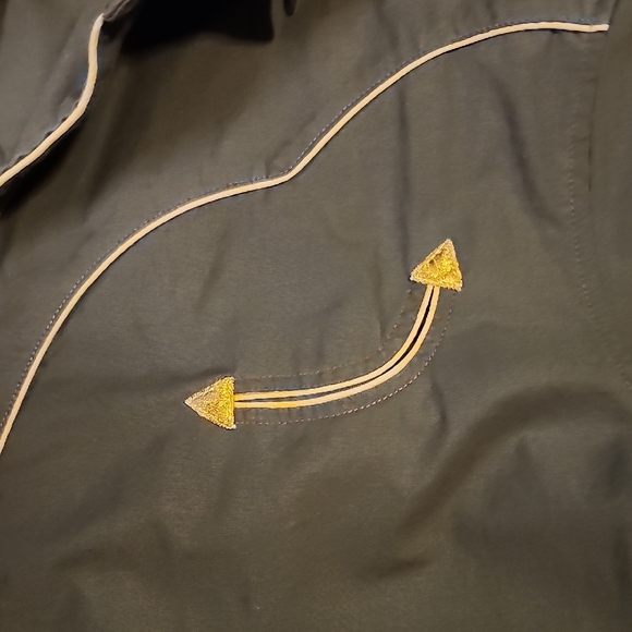 Howler Brothers Charcoal and Gold Casual Shirt - XL - Picture 3 of 6